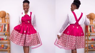 HOW TO MAKE A PINAFORE DRESS PATTERN amp SEWING TUTORIALS  KIM DAVE [upl. by Aicitel]