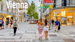 Vienna Austria 🇦🇹  Evening Walk  September 2021  4KHDR Walking Tour ▶86min [upl. by Petra]