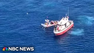 Luxury superyacht sinks off Sicily with 22 people on board after hurricanelike storm [upl. by Ttevy769]