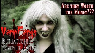 VampFangs Review and Unboxing Video ♥ RETRACTABLE Vampire Fangs amp CLASSIC Vamp Fangs HONEST Review ♥ [upl. by Nyram]