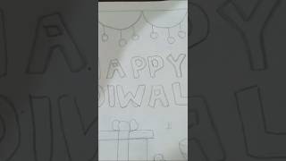 Happy diwali shorts art sketch drawing happydiwali [upl. by Herv345]