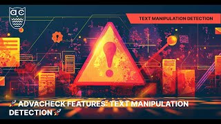 🚀 Advacheck Features Text Manipulation Detection 🚀 [upl. by Tiana]