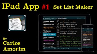 IPad App 1  SET LIST MAKER  Troca de programas via Program Change  Kurzweil PC3K [upl. by Amir]