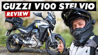 Moto Guzzi V100 Stelvio Review 15 Things To Know [upl. by Dnomal680]