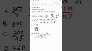 LCM amp HCF Maths Short Trick Maths shorttricks youtubeshorts viral [upl. by Keithley]