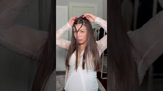 Hairstyles that hide the front pieces 😌 hair hairhack hairstyle hairtutorial hairstyles [upl. by Tatianas]