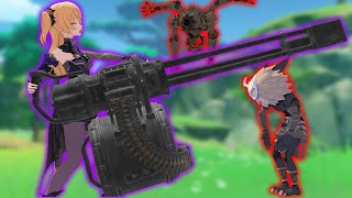 Fischl with Minigun vs Monsters Genshin Impact Animation [upl. by Illene890]