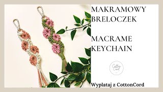 Makramowy breloczek zawieszka macrame Keychain macrame [upl. by Loggia954]