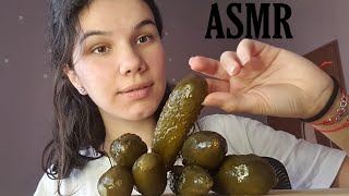 asmr  eating pickles crunchy sounds [upl. by Reffotsirhc383]