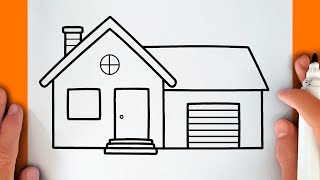 HOW TO DRAW A HOUSE [upl. by Michon644]