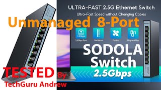 SODOLA 8 Port Unmanaged 25G Switch [upl. by Ahsilrak]