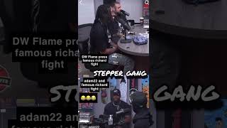 Adam22 and DW Flame and famous richard fight adam22 dwflame famousrichard funny hoodfamous LA [upl. by Ahsiemat]