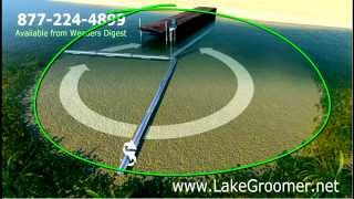 quotLAKE GROOMERquot for lake weed control and lake muck removal [upl. by Aneladgam]