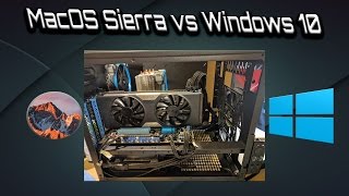 Hackintosh macOS Sierra vs Windows 10 Gaming Benchmarks [upl. by Teplitz808]