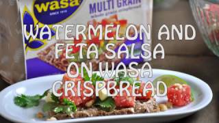 How to Make Watermelon and Feta Salsa BLT on Crackers and Avocado Spread [upl. by Onitselec]