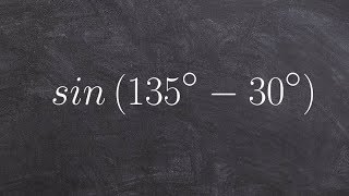 Evaluating for the sine of an angle using the difference formula [upl. by Yunick511]