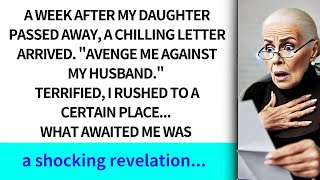 A week after my daughter passed away a chilling letter arrived Avenge me against my husband [upl. by Mariejeanne]