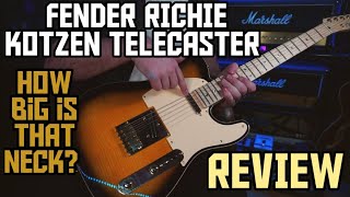 HOW BIG IS THAT NECK FENDER RICHIE KOTZEN TELECASTER REVIEW [upl. by Trevlac327]