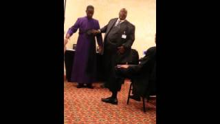 How to dress a COGIC Bishop in Class A attire Pt1 [upl. by Mendive294]