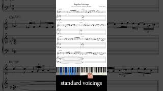 Stella By Starlight Solo standard voicings vs modern voicings shorts [upl. by Concettina308]