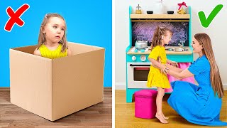 FUN CARDBOARD DIYS FOR CRAFTY PARENTS  Easy Kids Room Makeover [upl. by Peta]