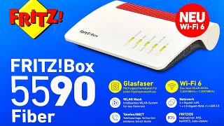 Glasfaser FRITZBox 5590 Fiber für FTTH Unboxing [upl. by Wulfe901]