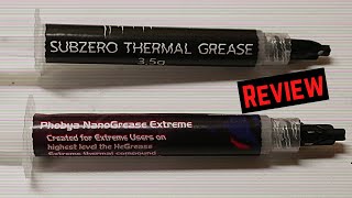 Alphacool Subzero Thermal Grease amp Phobya NanoGrease Extreme  Review amp Comparison [upl. by Einoj973]