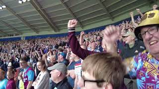 West Ham Fans after Leicester score goal ⚽😁  Best Ever [upl. by Eicnahc]