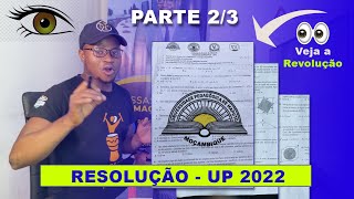 UP 2022  RESOLUÇÃO DO EXAME DE MATEMÁTICA  DA UP 2022  Parte 23 [upl. by Muryh]