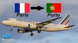 Vol Paris CDG LFPG  Porto LPPR en A32NX  Flight Simulator 2020 [upl. by Farrel793]