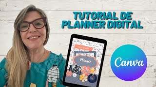 Tutorial Completo Como Fazer um Planner Digital para Agosto 2025 no Canva [upl. by Latashia978]