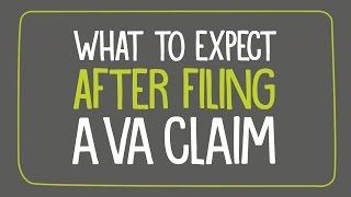 What to expect after filing a VA claim [upl. by Olgnaed]