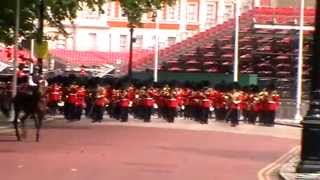 Trooping the Colour rehearsal May 2014  march off [upl. by Aneela]