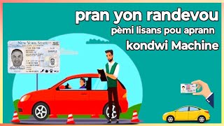 ✅ kòman pou pran yon randevou pèmi lisans pou aprann kondwi Machine [upl. by Adriano881]