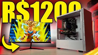 MELHOR PC Gamer Barato 2023 até 1200 Reais PRA RODAR TUDO EDITAR VÍDEOS E FAZER LIVE INACREDITÁVEL [upl. by Inar]