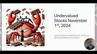 Undervalued Stocks November 1st 2024 [upl. by Yajnas498]