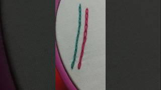 Chain stitch embroidery handembroidery chainstitch [upl. by Yawnoc]