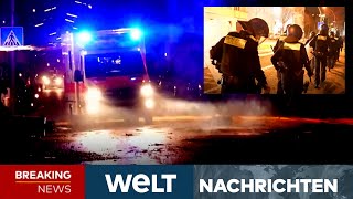 SILVESTER ESKALIERT quotNicht normalquot Straßenkampf in Berlin Attacken auf Einsatzkräfte  WELT Stream [upl. by Aryahay]