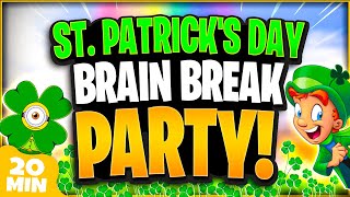 St Patricks Day Brain Break Party 🍀 St Patricks Day Games For Kids  Luckys Magic Run  GoNoodle [upl. by Eiffub]