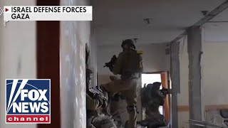 Israeli military raids Hamas headquarters [upl. by Nessie379]