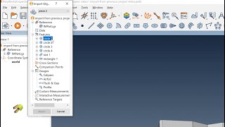 PolyWorks How to Import Features from Projects [upl. by Drazze]