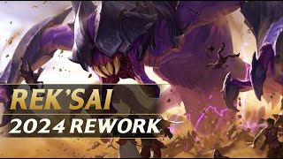 REKSAI 2024 REWORK Gameplay  League of Legends [upl. by Ayim487]