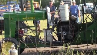 John Deere With Allison V12 Aircraft Engine On Alcohol [upl. by Battiste]