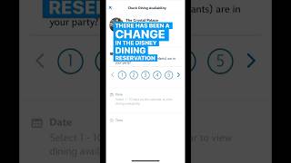 NEW Change in the Disney dining reservation system disney disneydining disneyworld disneytips [upl. by Vedi]