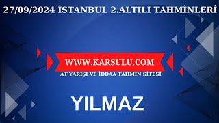 27EYLÜL2024 İSTANBUL 2ALTILI GANYAN TAHMİNLERİ [upl. by Brade]