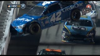 Monster Energy NASCAR Cup Series 2017 Daytona International Speedway Big Crash amp Red Flag [upl. by Maurie]