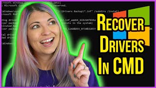 Update Drivers From CMD  Creating a Recovery Drive For Windows 10  Clean Reinstall Pt 3 [upl. by Eirallih]