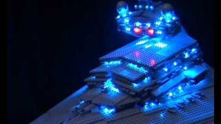 Lego Star Wars Imperial Star Destroyer 10030 iIlluminated [upl. by Namor]