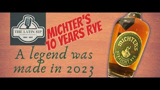 Michters 10 Years Straight Rye Bourbon Tasting the Legend of 2023 [upl. by Alyek]