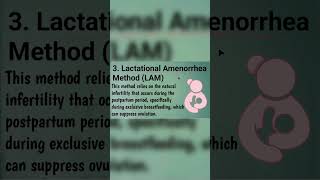 NATURAL METHOD OF CONTRACEPTION✅ LACTATIONAL AMENORRHEA learnbiology exam class10th biologyclass [upl. by Bremser]